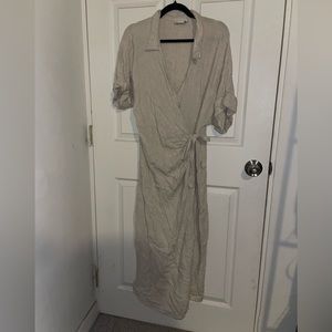 ASOS canvas wrap dress